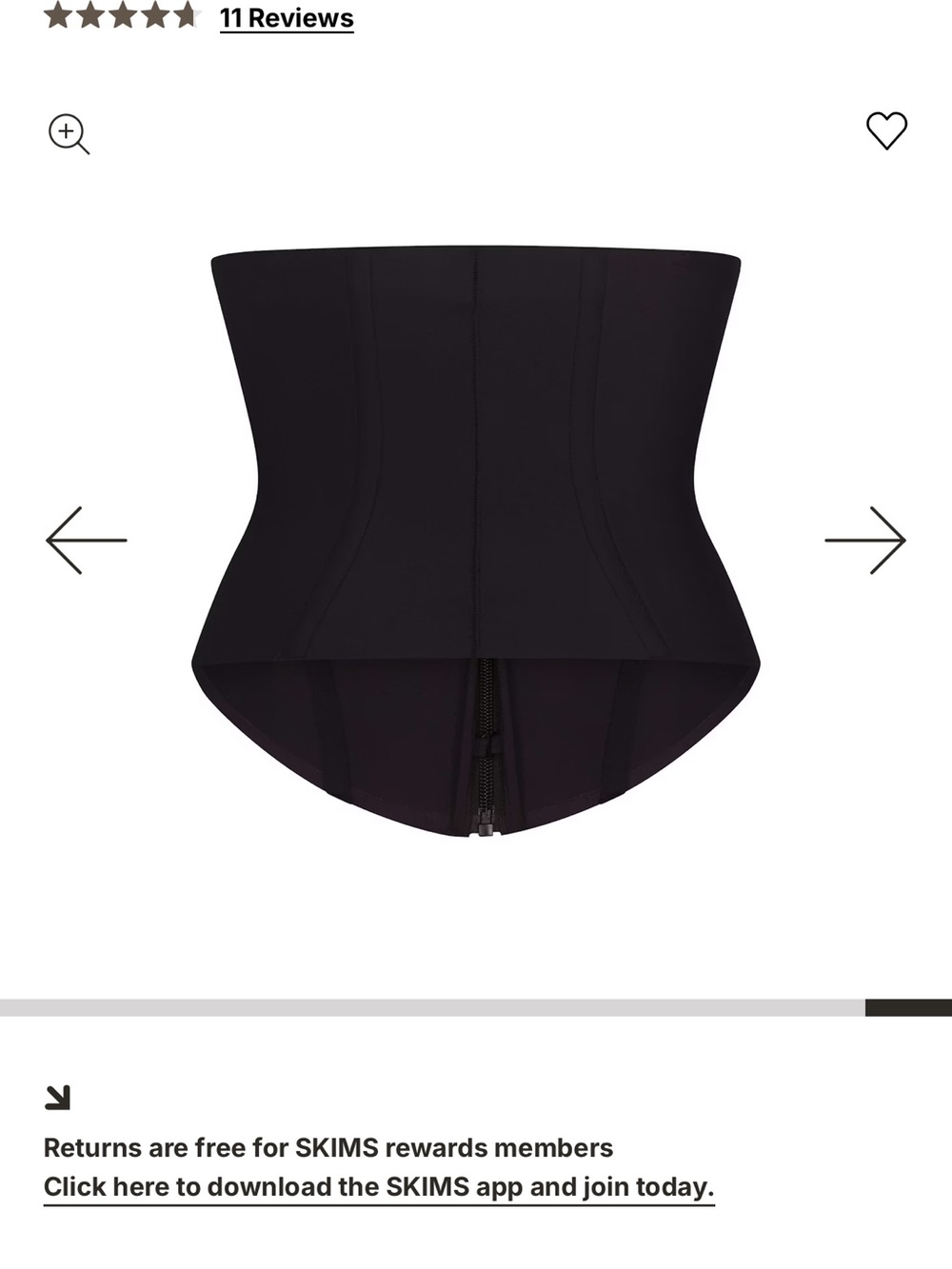 NWT  SKIMS Body Core Sculpt Waist Cincher - Picture 9 of 12